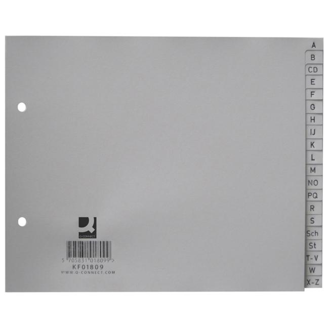 Plastic distributor Q-onnect A-Z gray