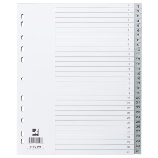 Plastic distributor Q-CONNECT 31-piece maxi gray