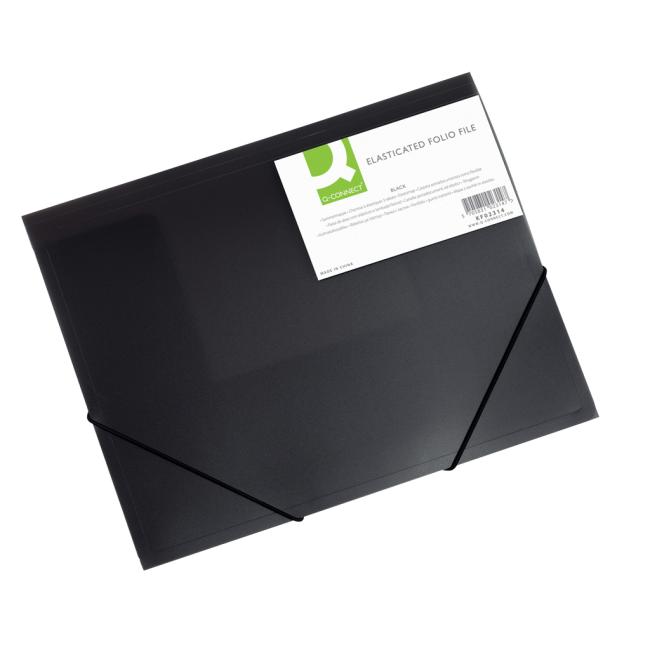 Plastic cover with rubber Q-CONNECT black