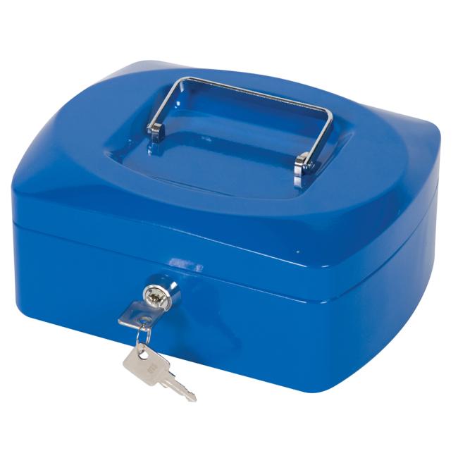 [QC002623] Pokladnica Q-CONNECT 205x85x160mm modrá