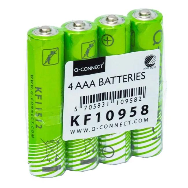 [QC010958] Battery Q-CONNECT AAA Nordic Swan micropencil 4 pcs