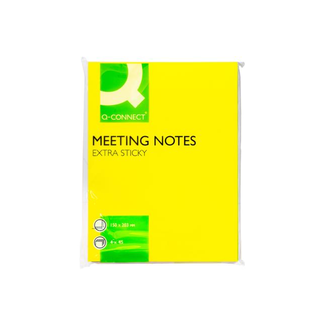 [QC011034] Self-adhesive pad Q-CONNECT 150x203mm 4x45l mix of colors