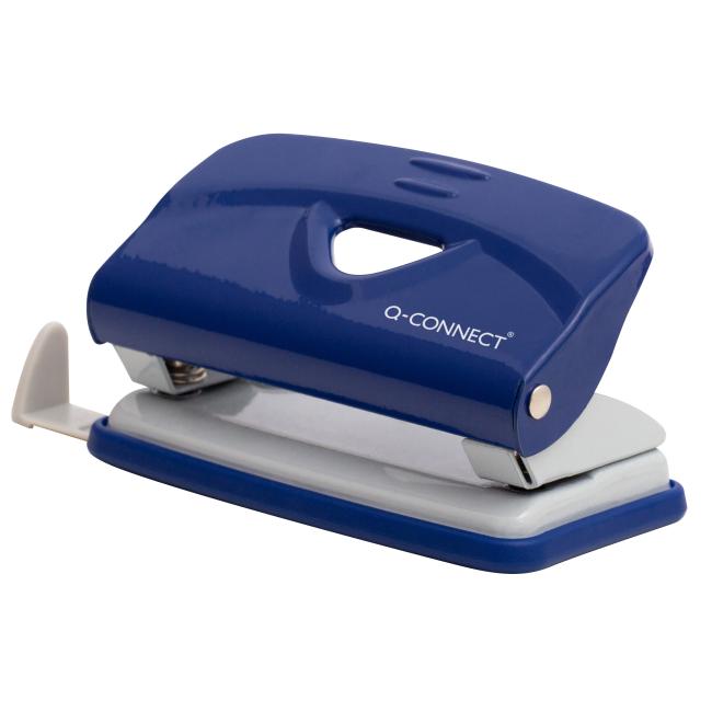 Q-CONNECT hole punch for 10 sheets blue/grey