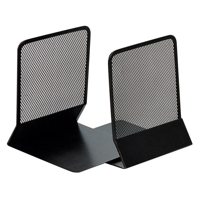 Drôtená zátka na knihy a zakladače 130x155x165mm čierna 2 ks