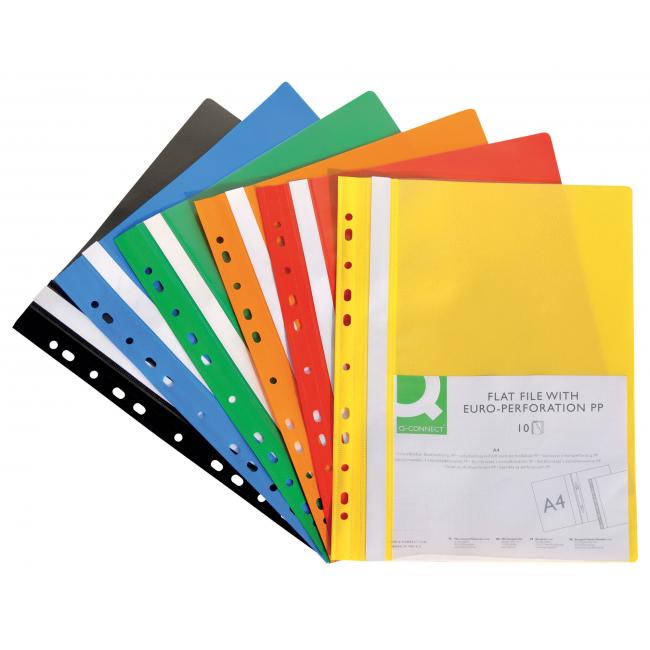 Q-CONNECT quick binder with euro punch, green