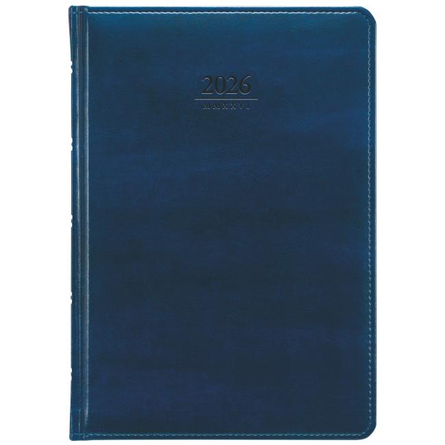 Diary Atlas daily A5 14.8 x 21 cm blue 2026