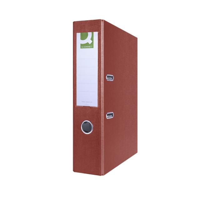 Lever filer Q-CONNECT semi-plastic 7.5 cm burgundy