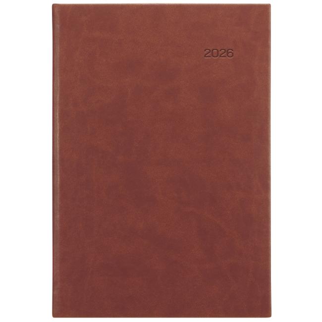 Viva daily diary A5 14.8 x 21 cm brown 2026
