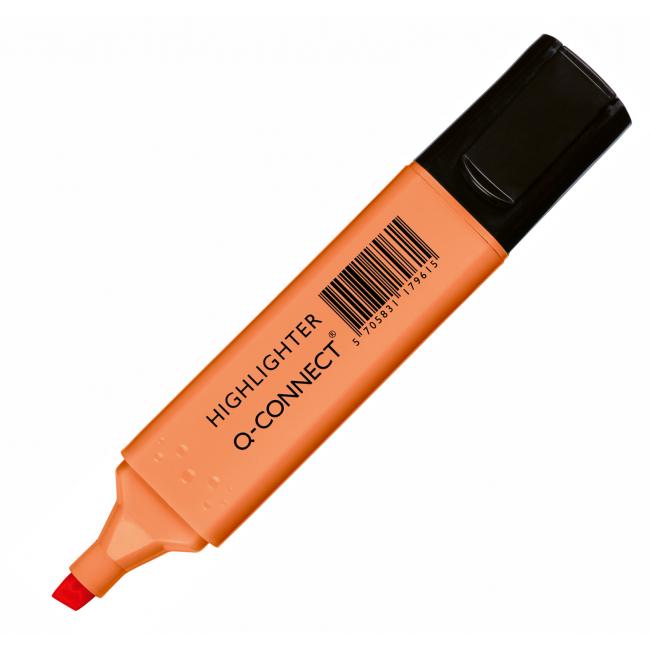Highlighter Q-CONNECT pastel orange