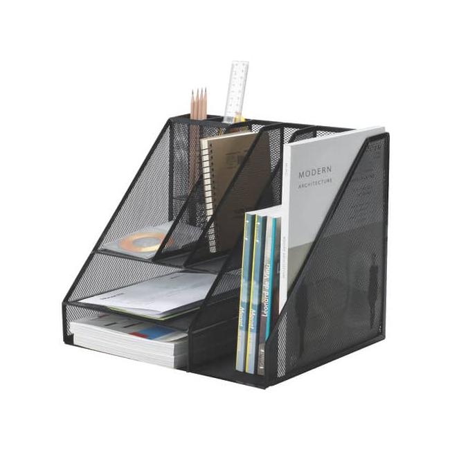 Wire table organizer with 8 compartments Q-CONNECT black