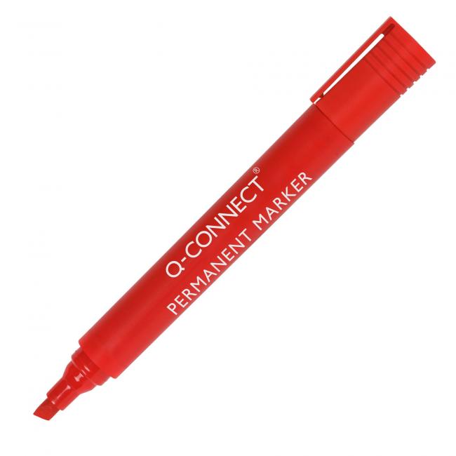 [QC026044] Q-CONNECT permanent marker, cut tip, red