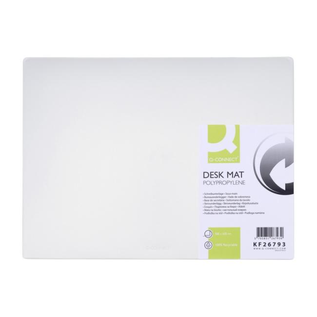 Q-CONNECT table mat, washable, 50 x 63 cm, transparent