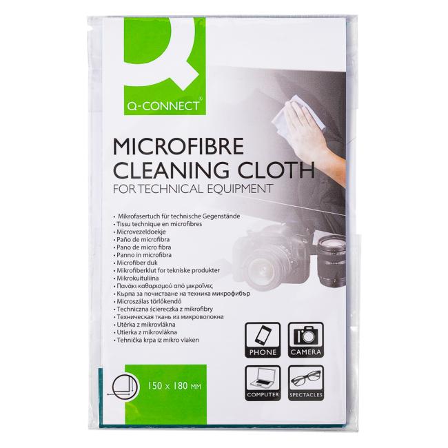 Microfiber towel Q-CONNECT 15x18cm