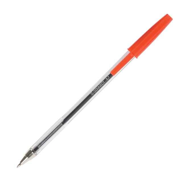 Ballpoint pen disposable Q-CONNECT M red