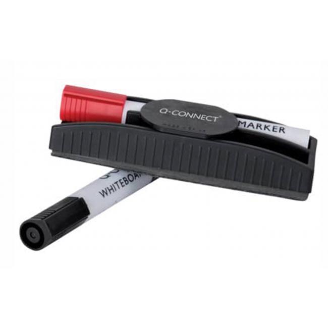 [QC186330] Sada príslušenstva k tabuliam Q-CONNECT, stierka, červený a čierny fix