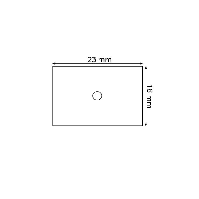 [RE162310] Štítky 16x23 na cenovku 1623 biele