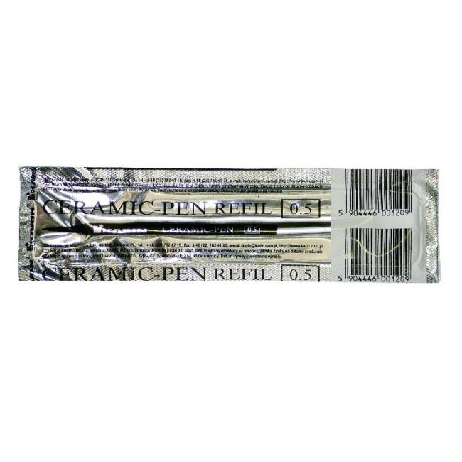 Replacement ceramic black pen refill