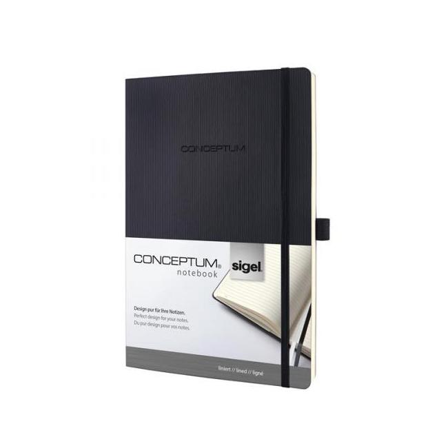 Notebook CONCEPTUM A5, lined black, soft binding