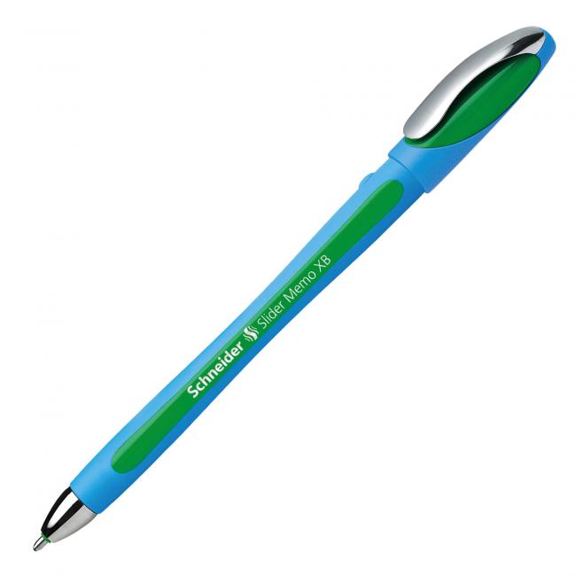 Ballpoint pen Schneider Slider memo XB green
