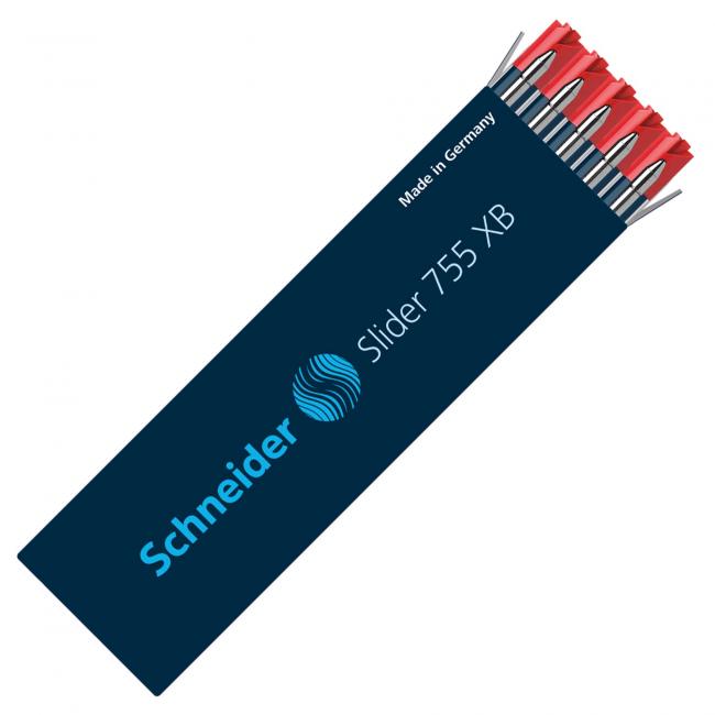 Replacement refill for Schneider Slider 755 XB ballpoint pen red