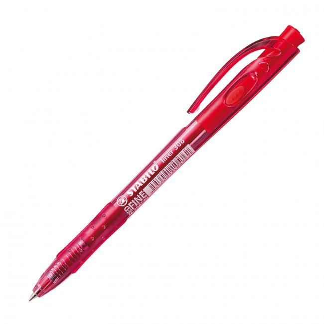 Ballpoint pen STABILO Liner 308 red