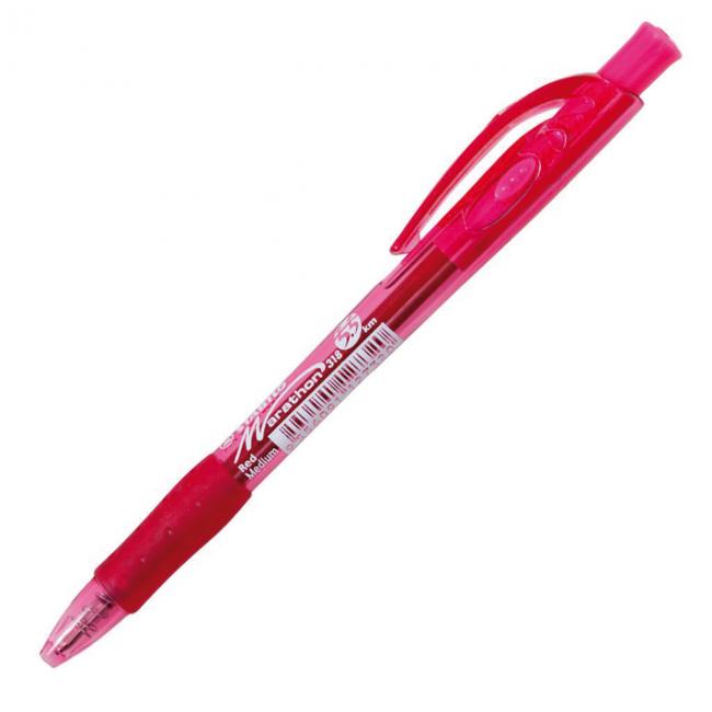 Ballpoint pen STABILO Marathon 318 red