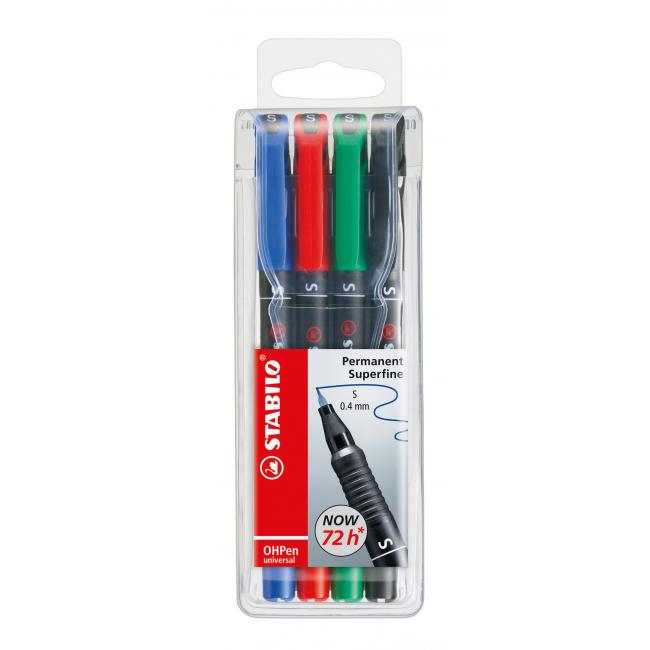 Set of markers OHP STABILO universal S 841/4S