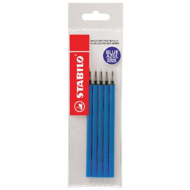 Refill for ballpoint pen STABILO Marathon blue 5 pcs