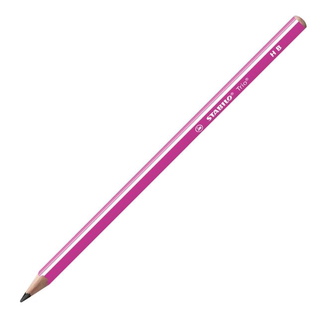 Pencil STABILO Trio HB pink 12 pcs