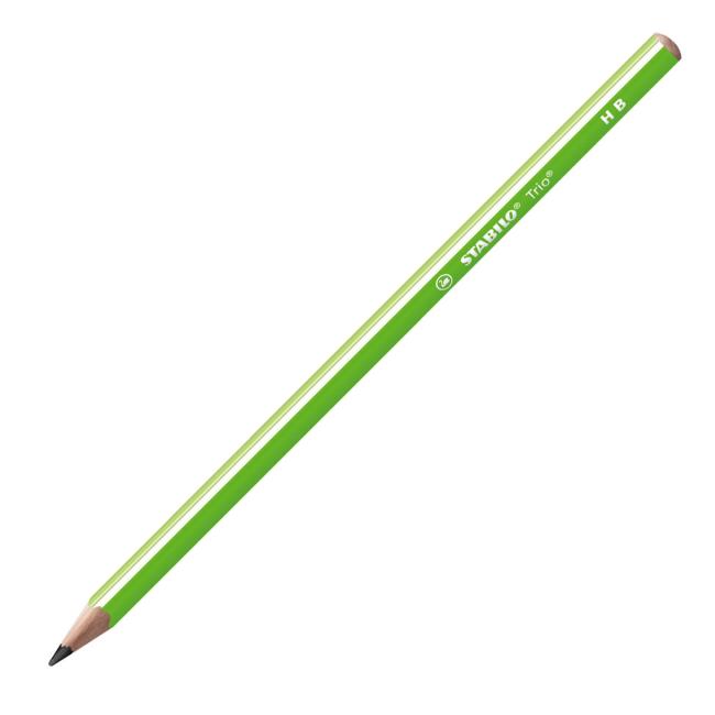 Pencil STABILO Trio HB green 12 pcs