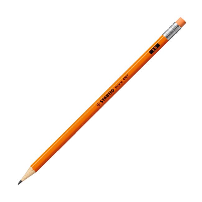 STABILO Swano Fluo pencil with rubber orange 12 pcs