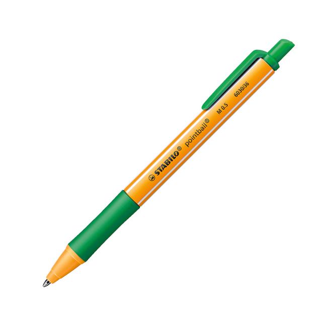 Ballpoint pen STABILO pointball green