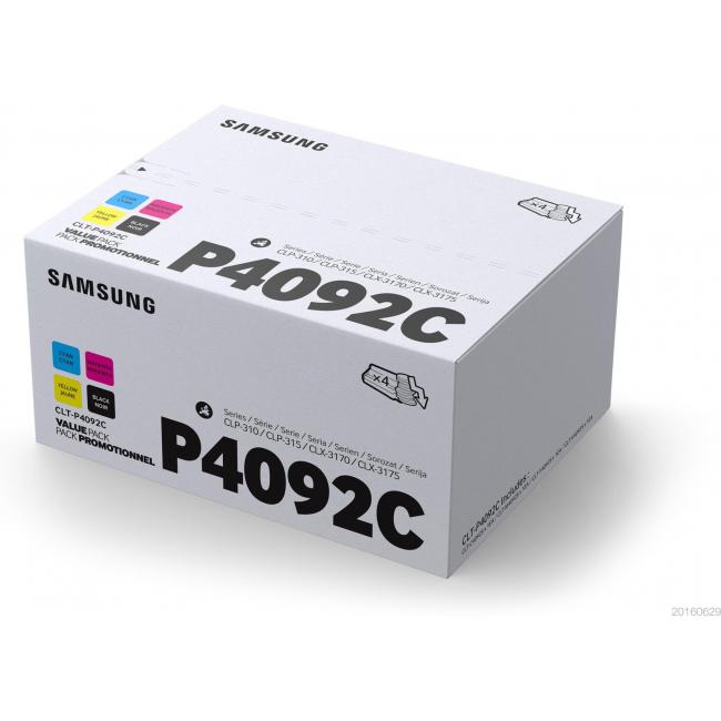 [SU008221] Toner Samsung CLT-P4092C combi. K/C/M/Y pack for CLX-3170/3175/4175