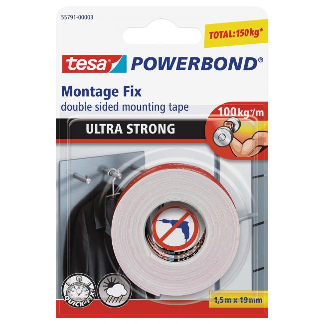 Assembly tape TESA Powerbond ultra strong 19mm x 1.5m