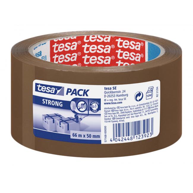 Packing tape TESA strong 50mm x 66m brown