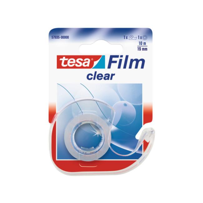 Adhesive tape TESA clear 19 mm x 10 m with dispenser