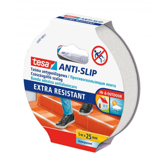 Tesa anti-slip tape 25 mm x 5 m transparent