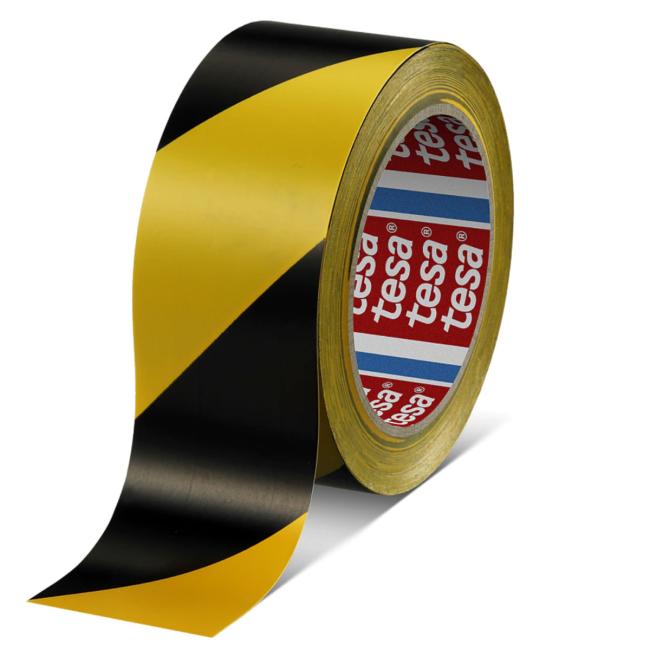 [TE607693] TESA adhesive marking tape 50 mm x 33 m yellow-black