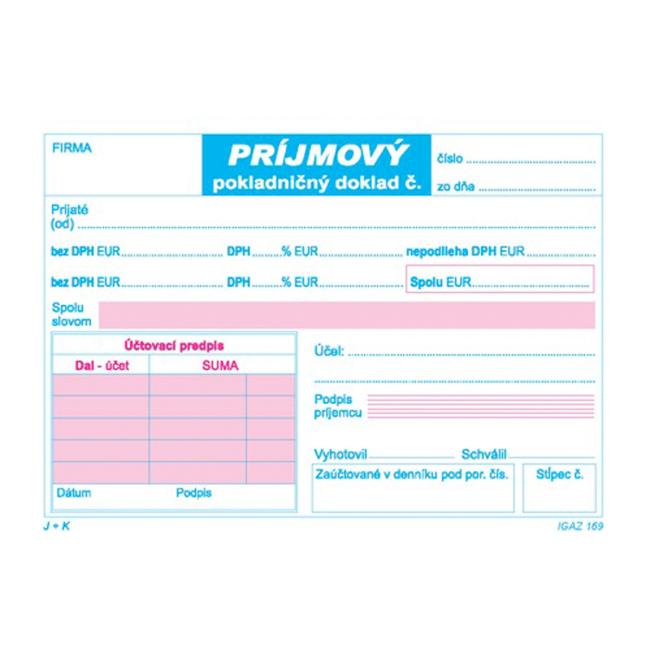 Účtenkovka 2x DPH, A6, 100 listov
