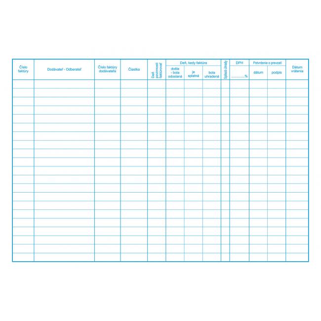 Book of incoming and outgoing invoices, A4, 30 sheets