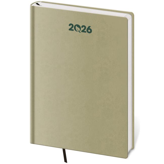 Diary ECO Kiwi daily A5 14.5x20.5cm 2026