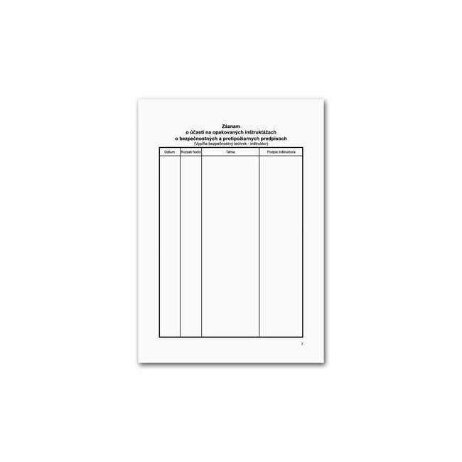 Occupational safety notebook, A5, 48 sheets