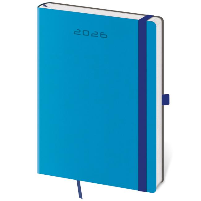 Flexies daily diary A5 14.3x20.5cm blue 2026