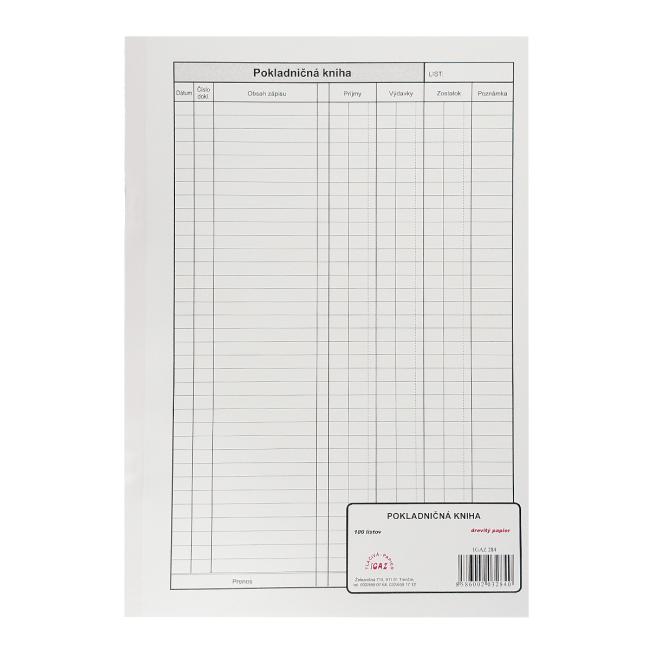 Cash book, A4, unnumbered, 100 sheets