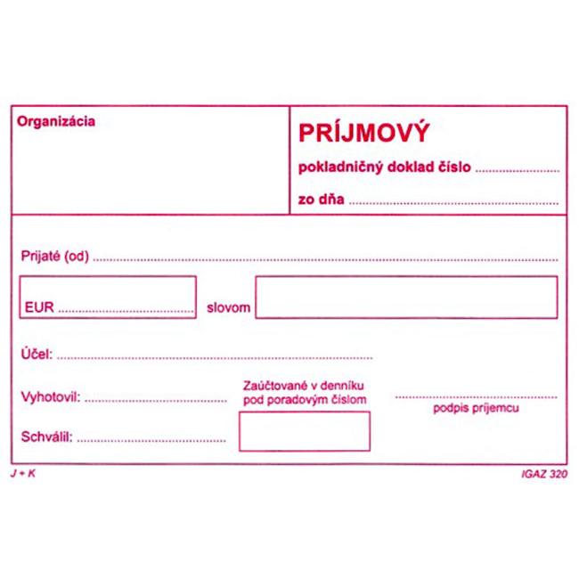 Účtenka bez DPH, autokópia, A6