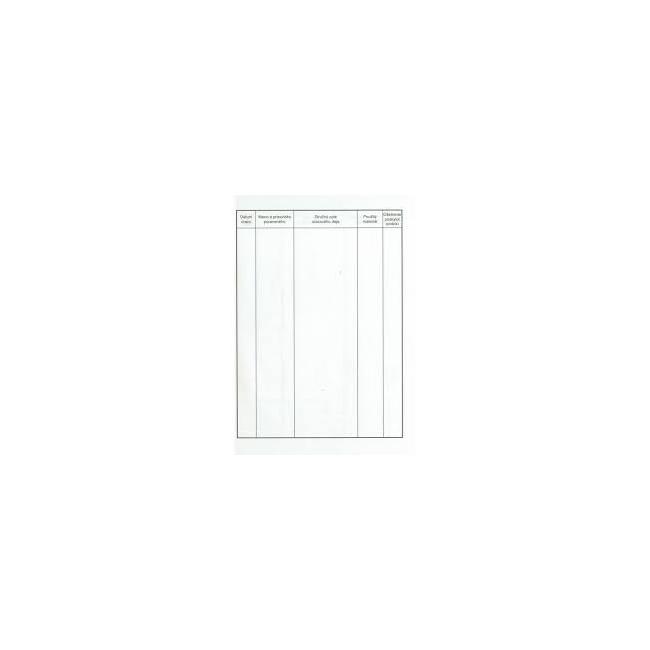 [TL663000] Kniha úrazov, A5, 16 listov