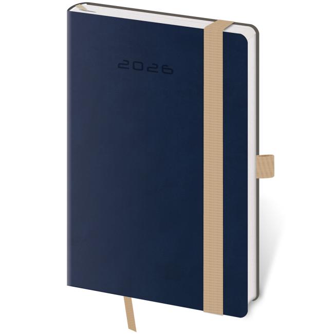 Flexies weekly pocket diary A6 9x14cm dark blue 2026