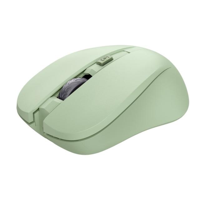 Wireless optical mouse Trust Mydo quiet green