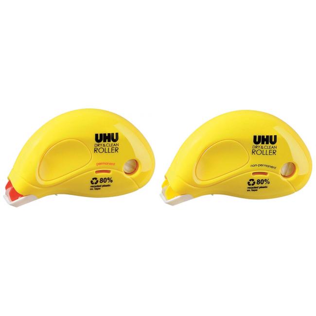 Lepiaci valček UHU Dry&Clean permanentný jednorazový 6,5 mm x 8 m 479157