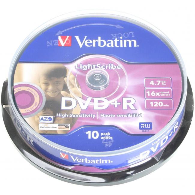 Verbatim DVD+R 16x torta10